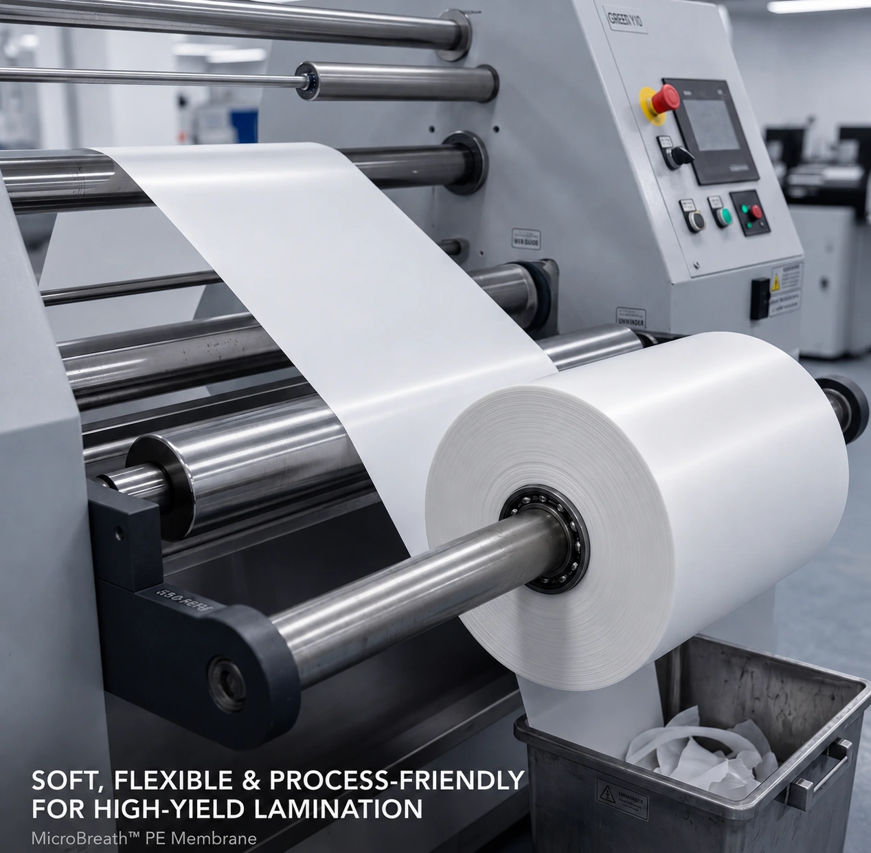 PE breathable film soft and flexible