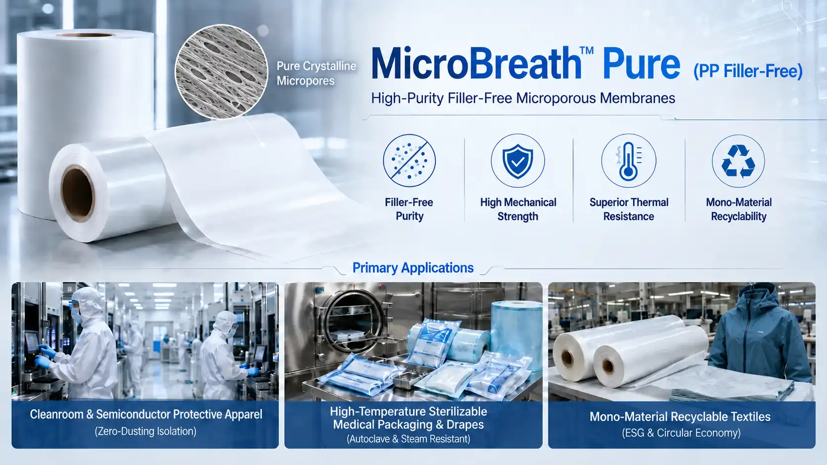 MicroBreath Pure PP Filler-Free Series