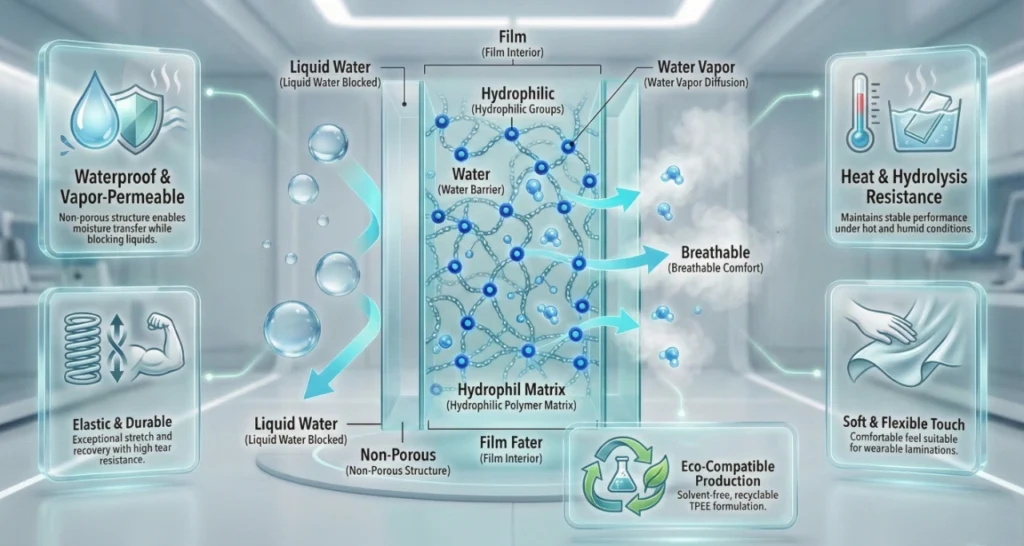 Thermoplastic Polyester Breathable Film