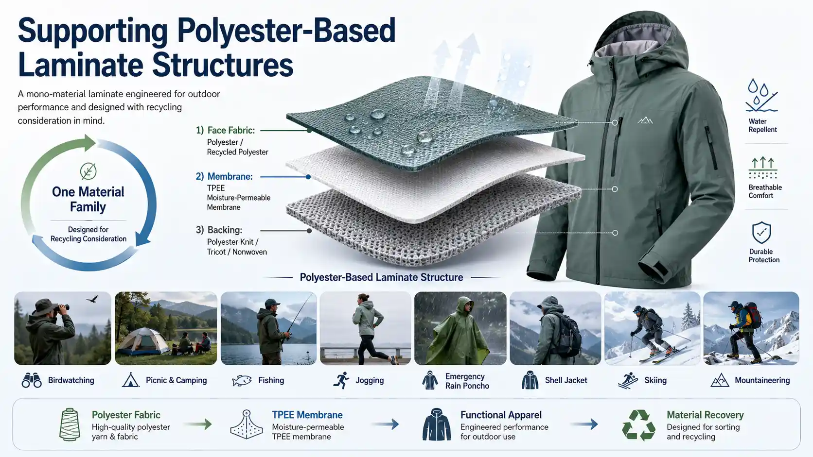 Supporting Polyester-Based Laminate Structures